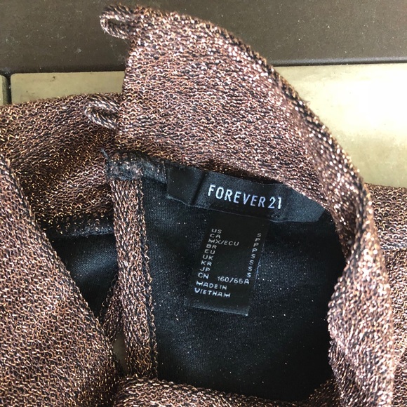 Forever 21 Gold Sparkle Dress - Picture 3 of 7